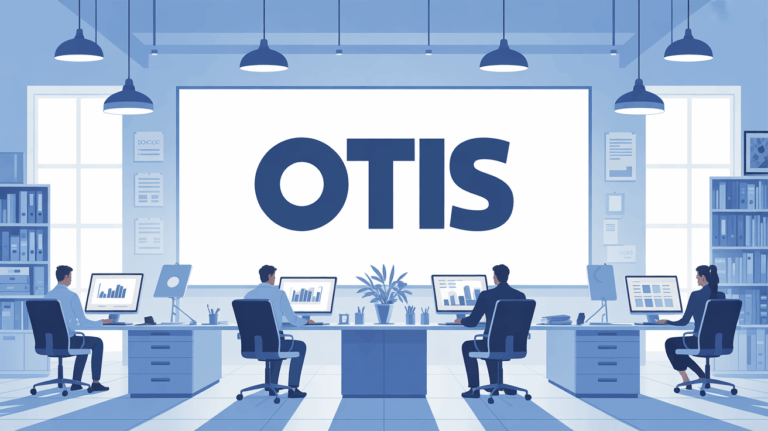 scene corporate moderne logo otis