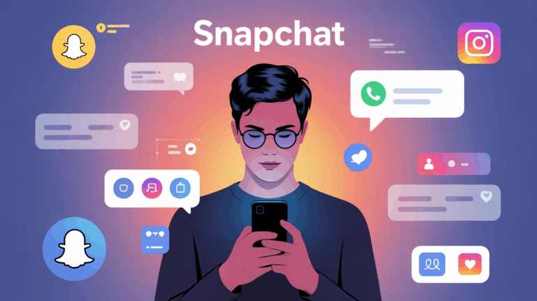 Snapchat profile smartphone reseaux sociaux