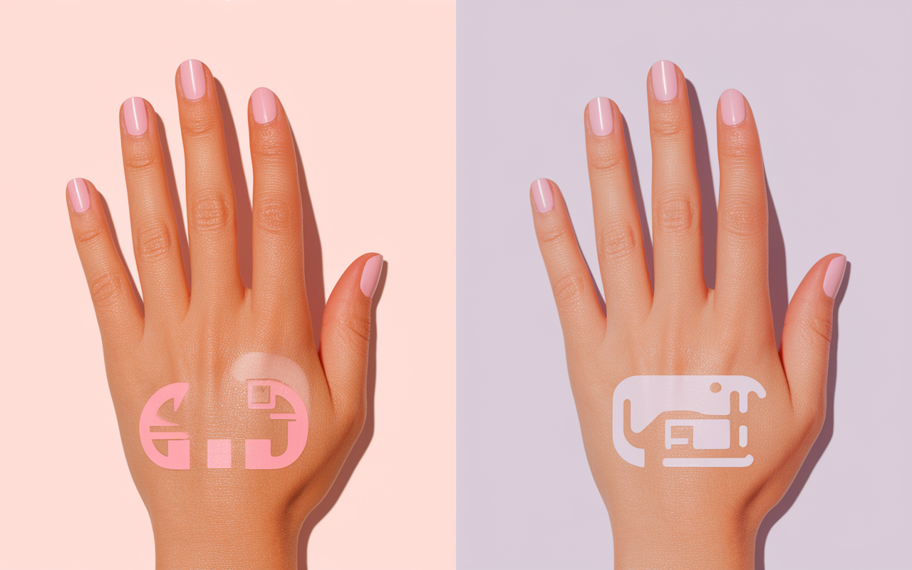main pose wraps vegan et vernis naturel avec bouclier digital