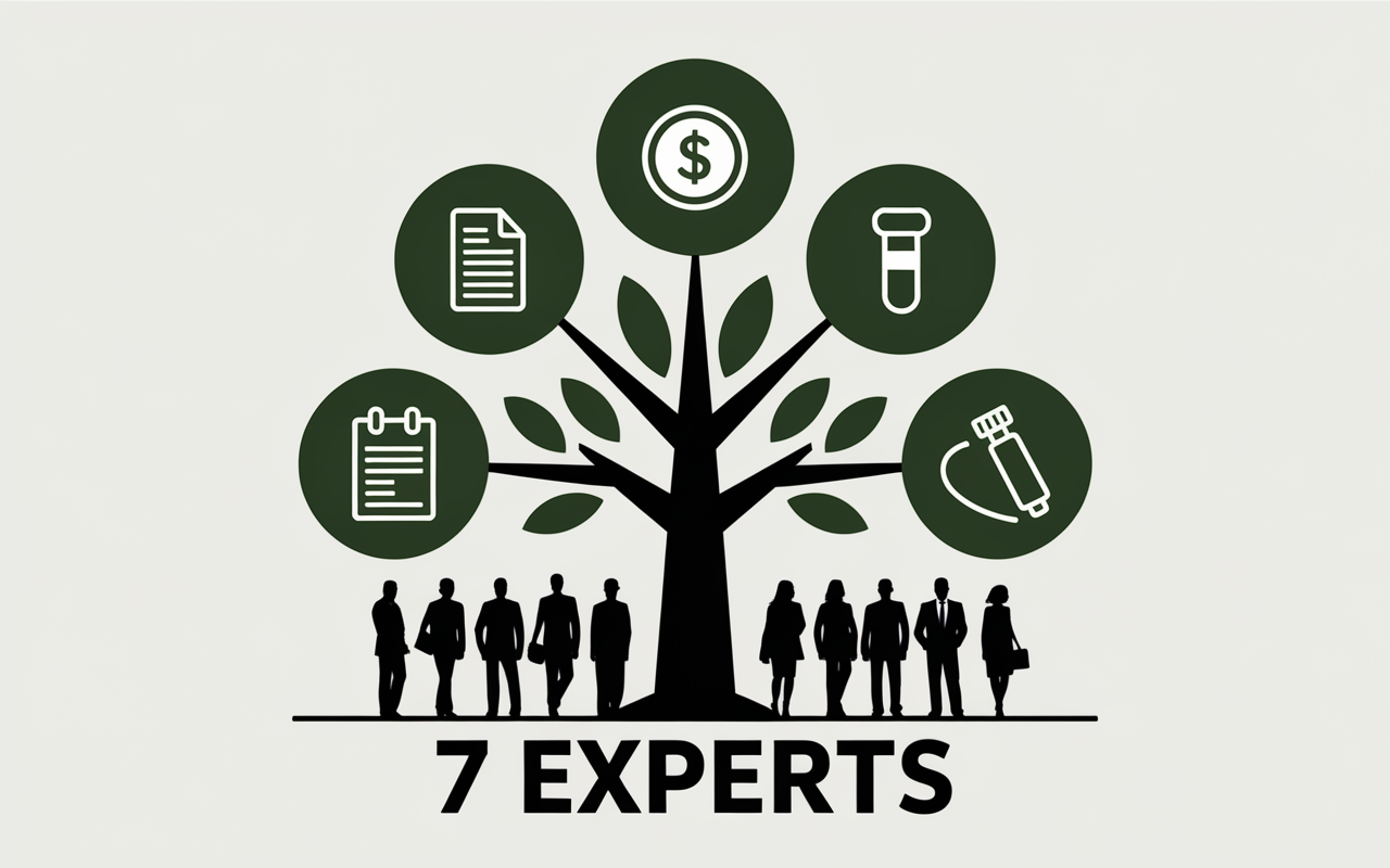 arbre axes éditoriaux Business Mag Entreprendre 7 experts icons