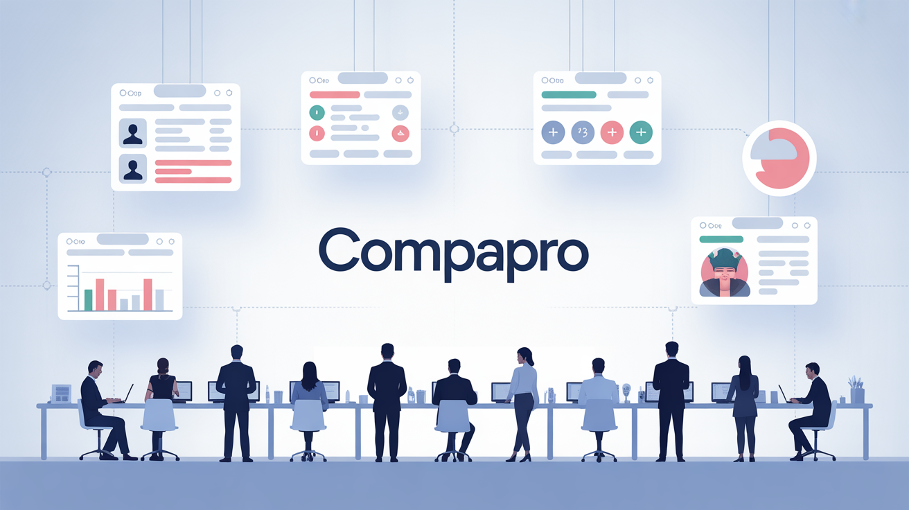 Visuel plateforme Compapro, entrepreneurs, comparateur professionnel