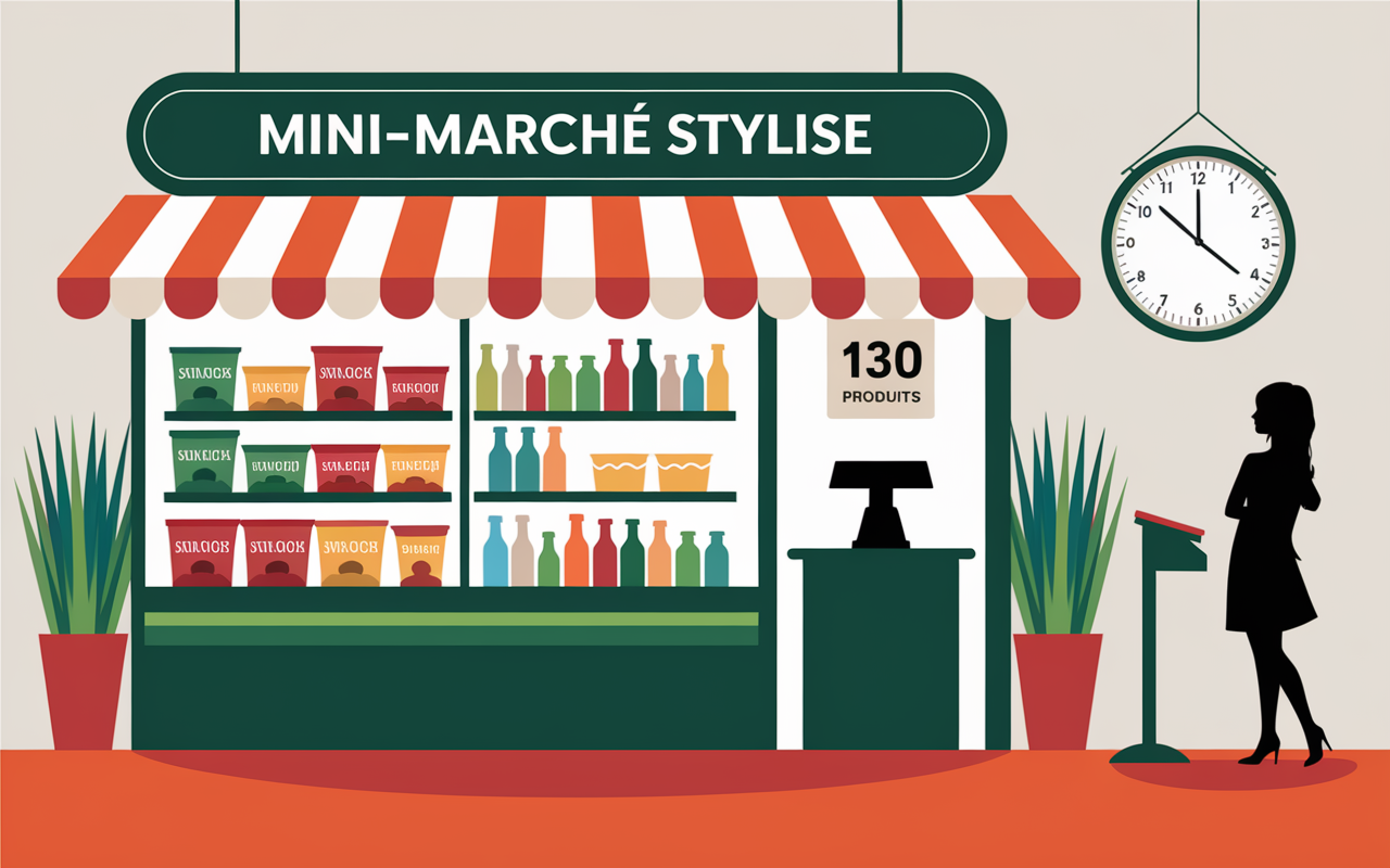 convenience store mini-marché produits horaires supérette