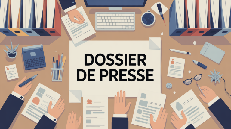 illustration bureau communication dossier de presse