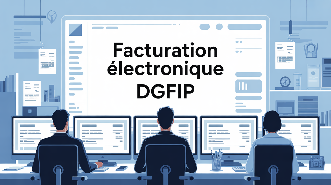 Scène bureau facturation électronique DGFiP