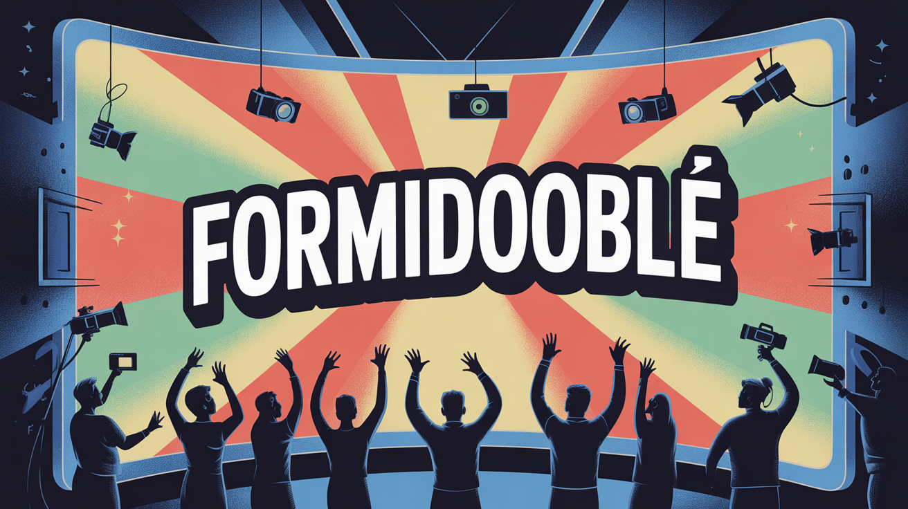 Illustration plateau televise Formidooble ambiance festive