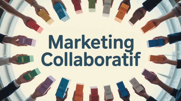 Scène de communauté testant des produits marketing collaboratif