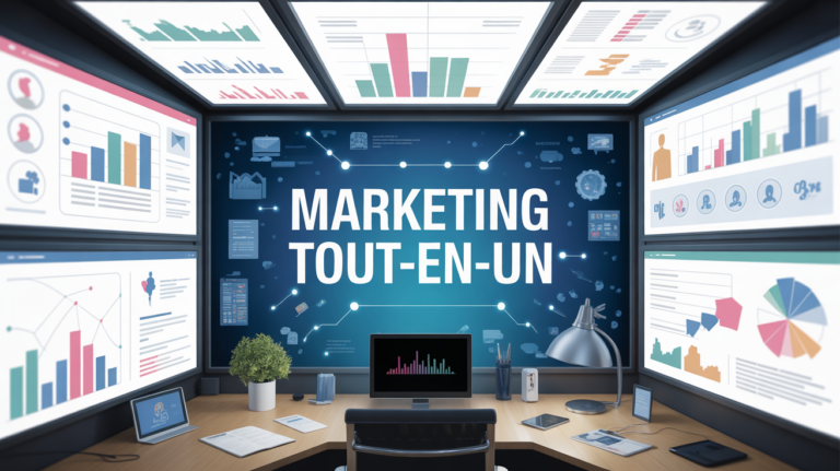 Bureau moderne GoHighLevel tout en un centralisation