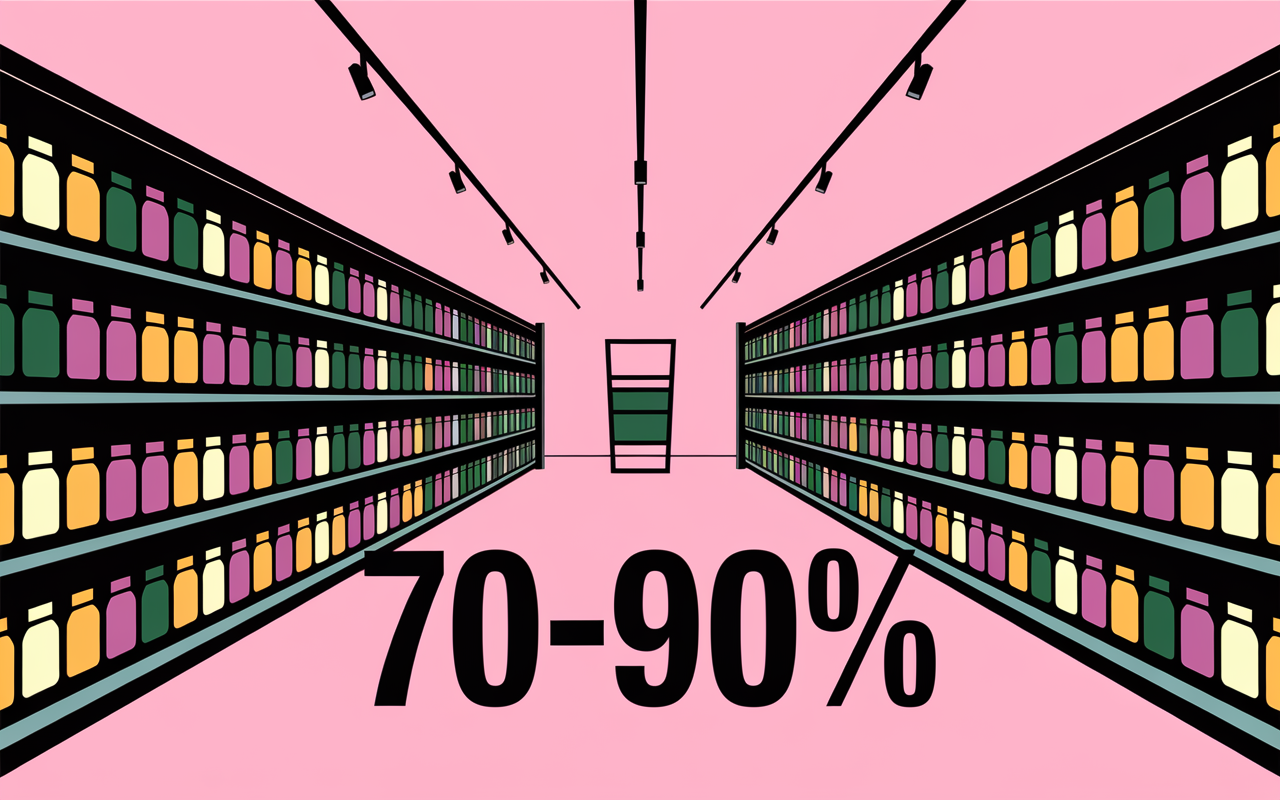 Illustration planogramme magasin pour rayon efficace