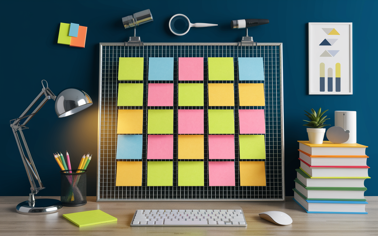 grille QQOQCP post-it brainstorming animation