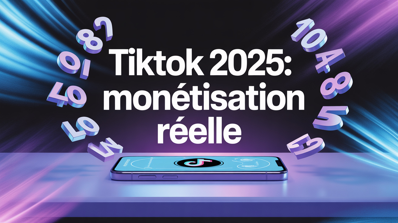 TikTok 2025 monétisation smartphone chiffres visuels