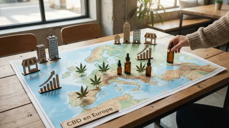Carte Europe CBD marche croissance regulation