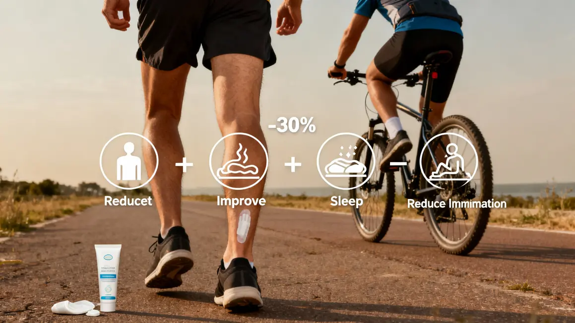 coureur cycliste creme cbd inflammation douleur doms