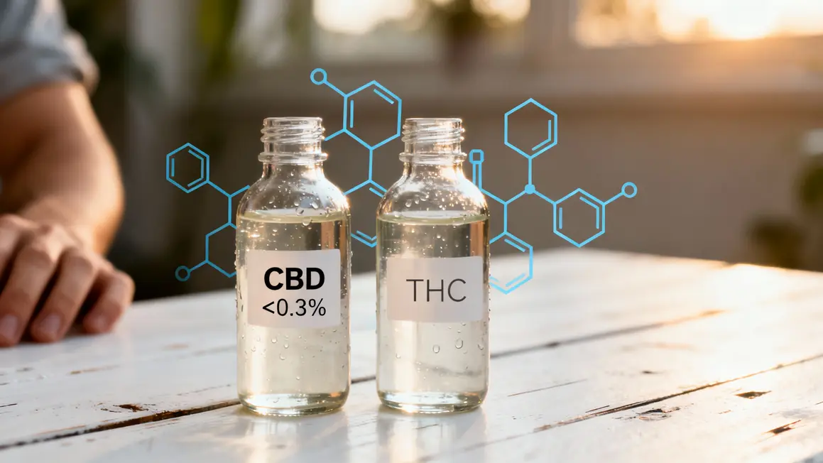 flacons cbd thc distinction test