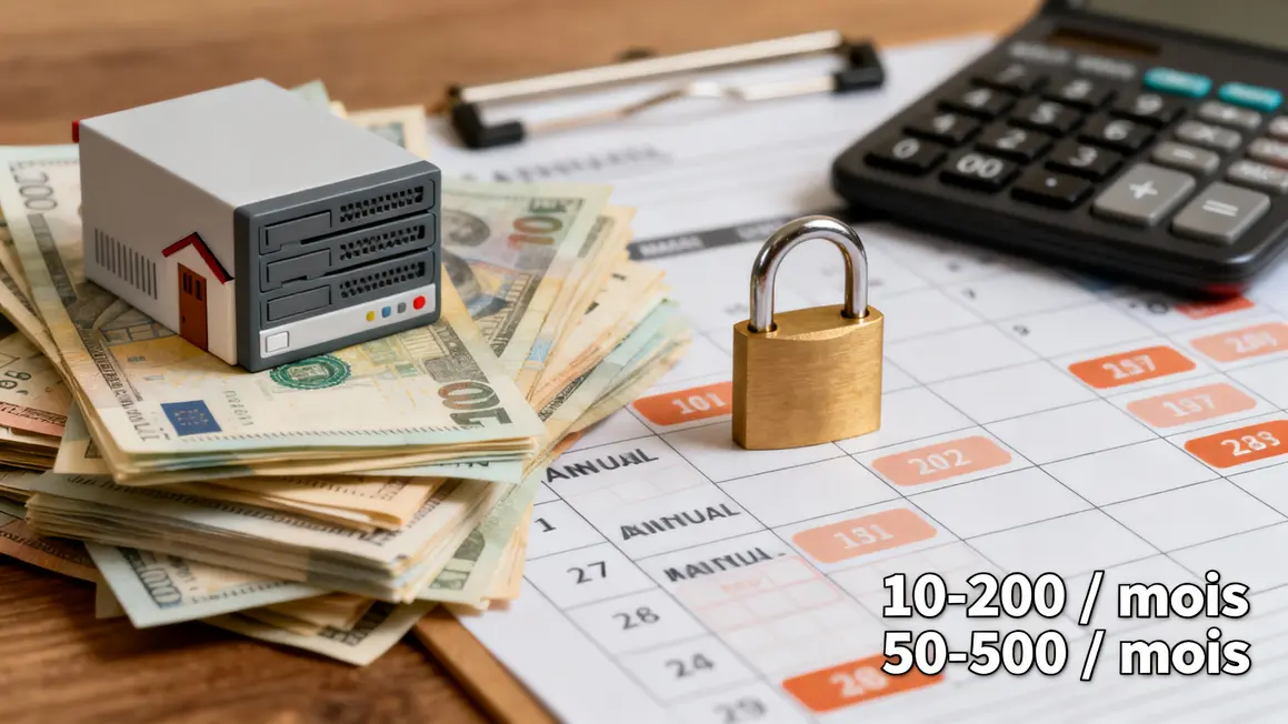 Factures et hébergement coûts récurrents site internet