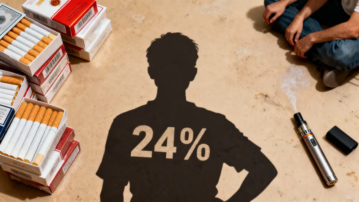 graphique 24 pourcent fumeurs france