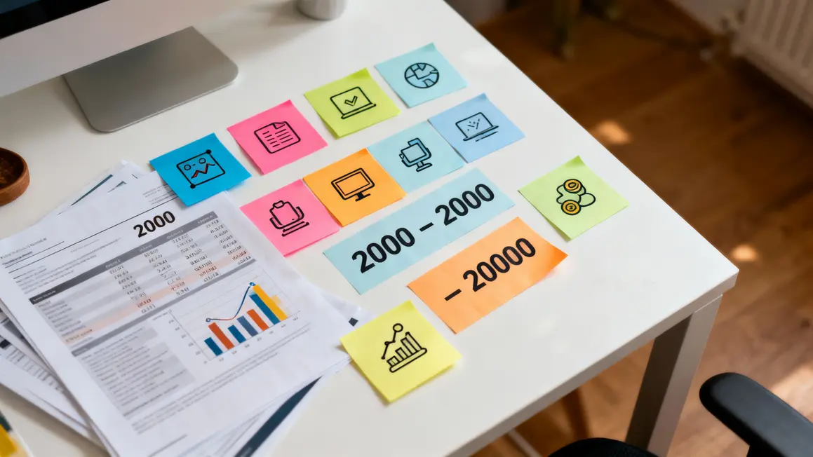 Tableau travail avec critères coût site web