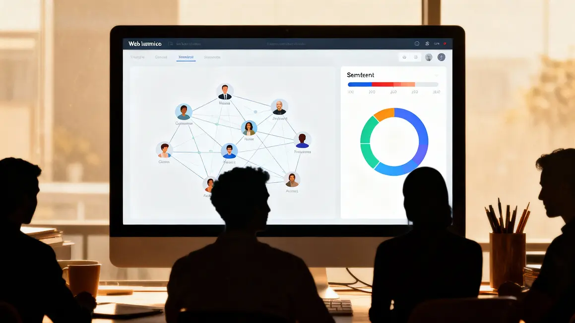 Tableau surveillance Brand24 sentiment social web