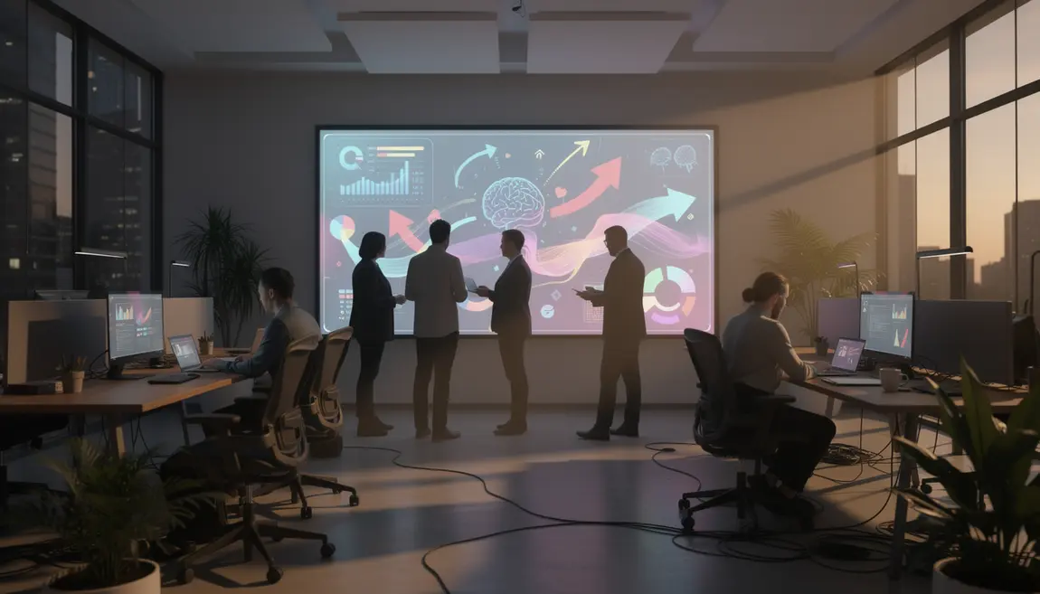 Collaboration Semji sur écran SEO IA