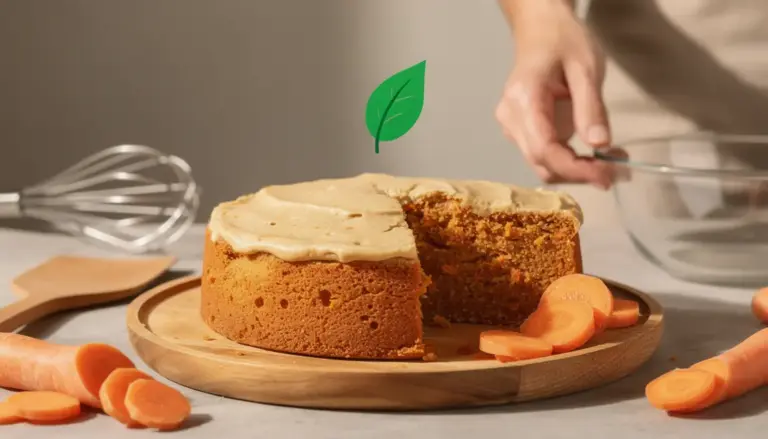 carrot cake minceur sain sur assiette
