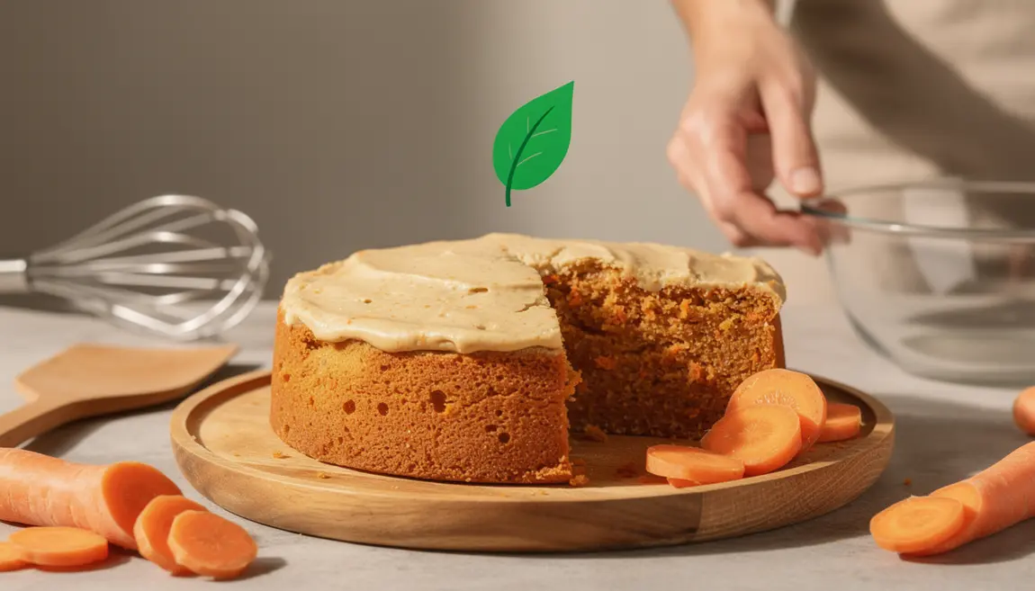 carrot cake minceur sain sur assiette