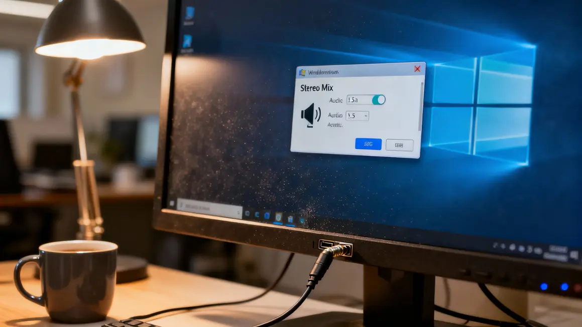 Paramètres Windows pour mixage stéréo enregistrer son PC