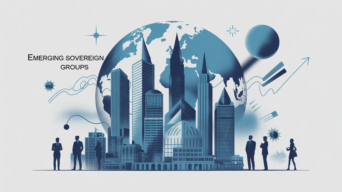 Illustration d'emerging sovereign group buildings