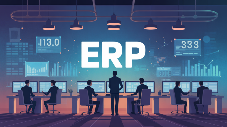erp définition collaboration en pme illustration