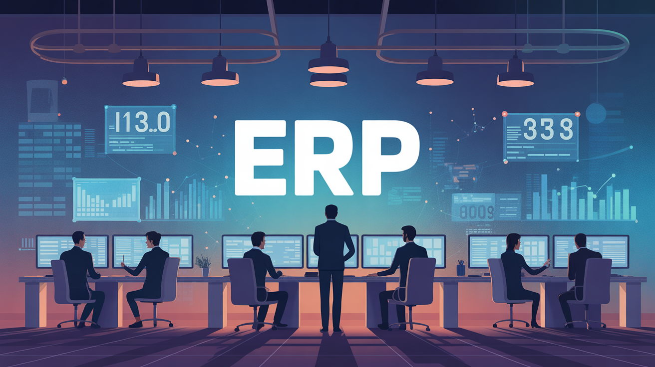 erp définition collaboration en pme illustration