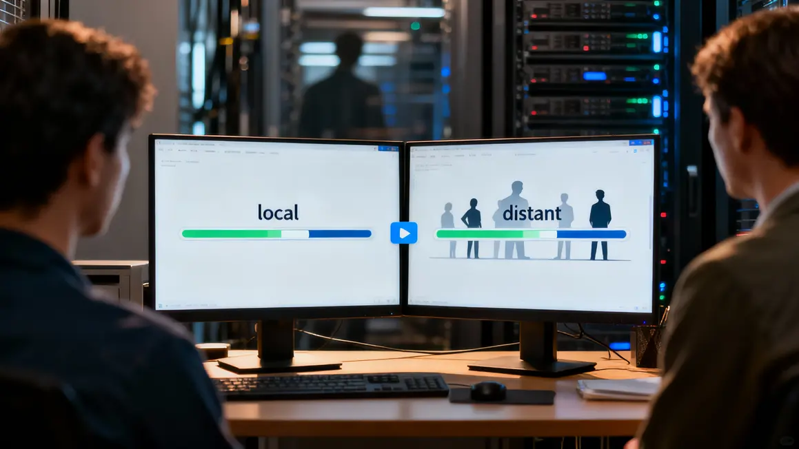 Vue double panneau FileZilla FTP SFTP