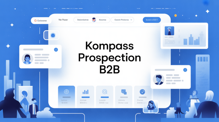 illustration kompass interface digitale b2b