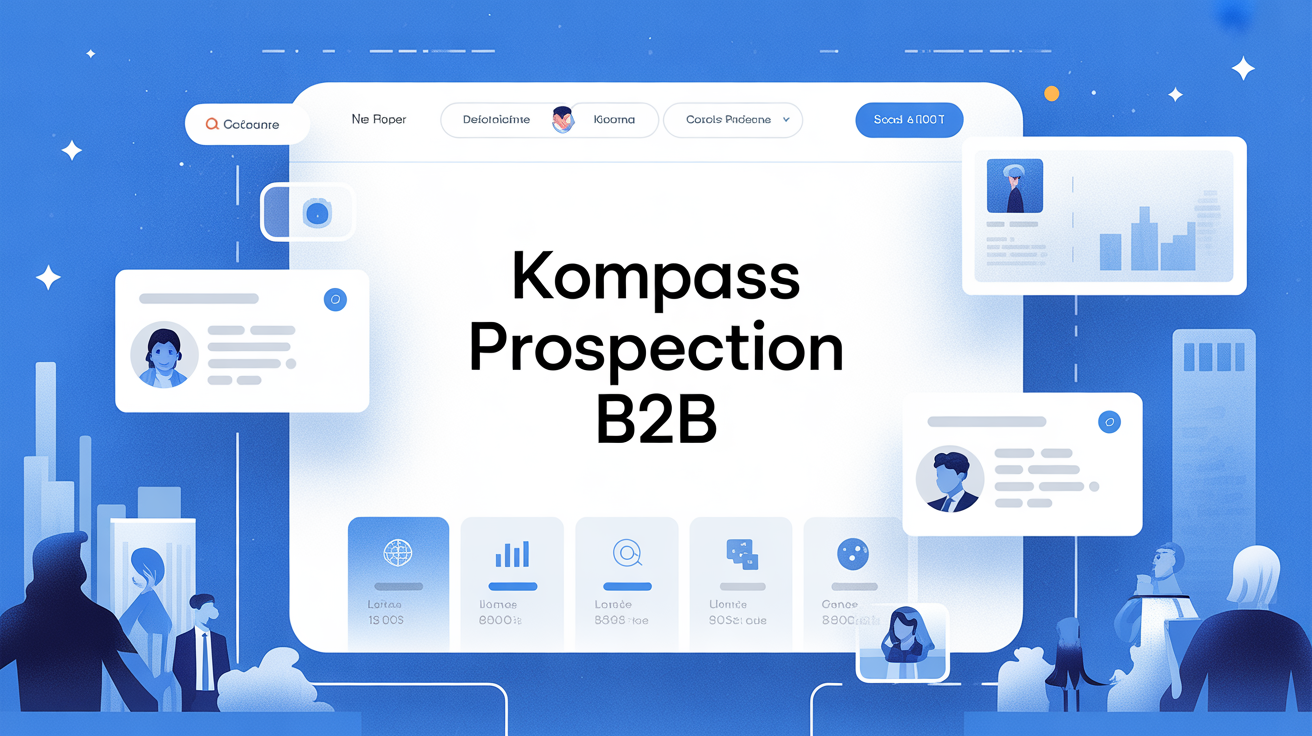 illustration kompass interface digitale b2b