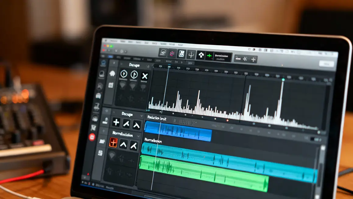 Édition audio découpe réduction bruit normalisation Audacity