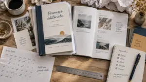 Produit éditorial : promesse utile sur guide et documents imprimés