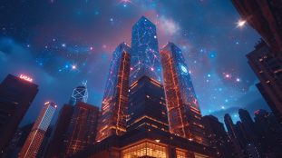 branding astral : illustration symbolique des influences cosmiques sur une entreprise