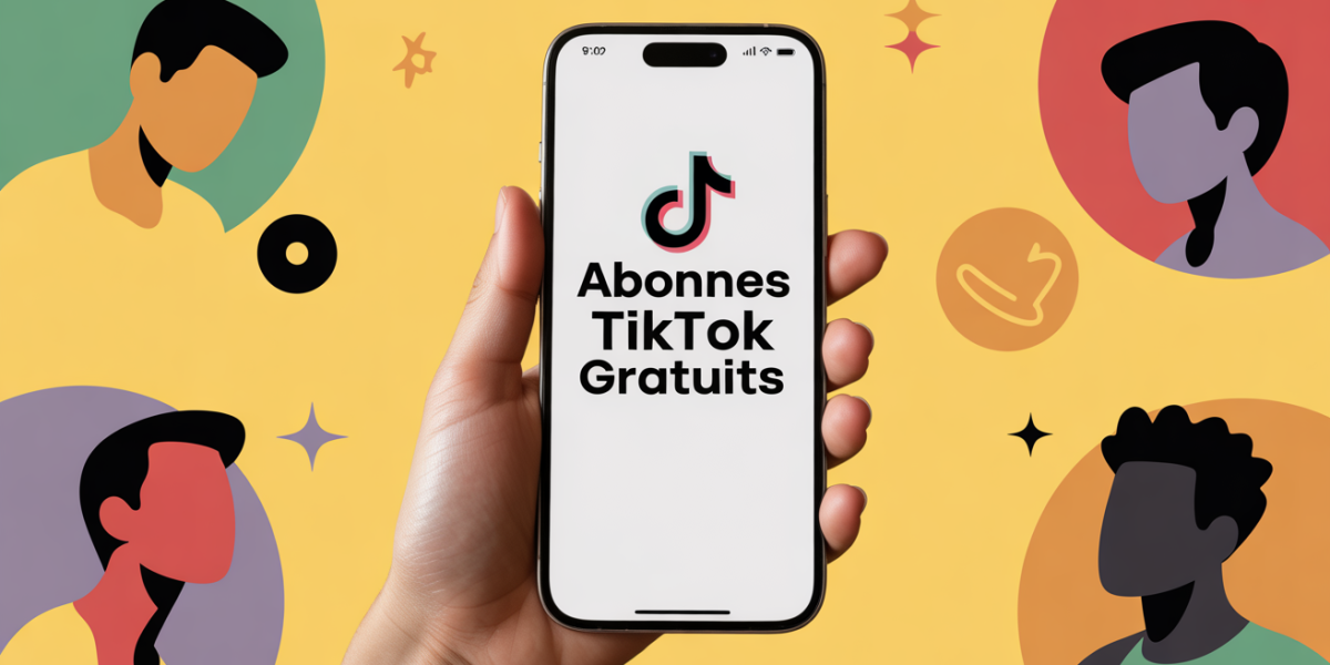 Image abonnes TikTok gratuits smartphone et reseau