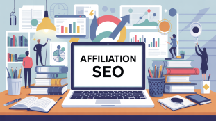 illustration affiliation seo bureau ordinateur