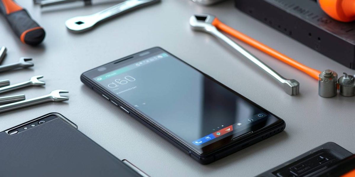 Alcatel F860 : téléphone Alcatel F860 avec icônes de problèmes et solutions