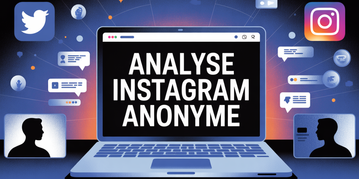 analyse instagram anonyme illustration moderne