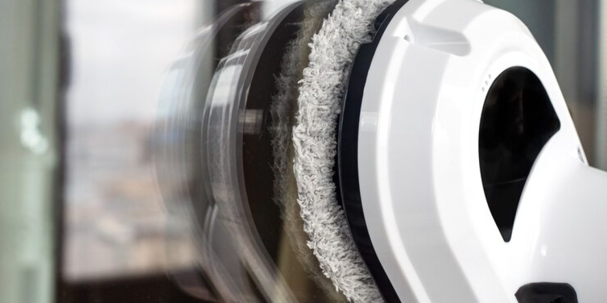 robot lave-vitre : appareil compact nettoyant une vitre