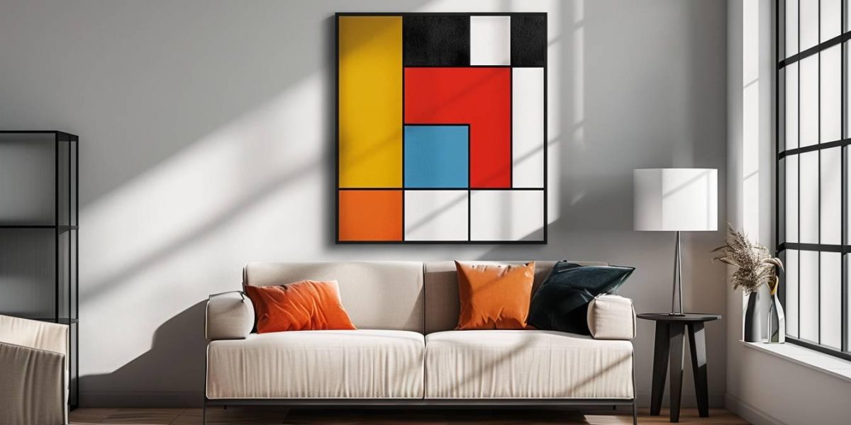 Bauhaus : illustration du style graphique et design Bauhaus avec formes géométriques et couleurs primaires