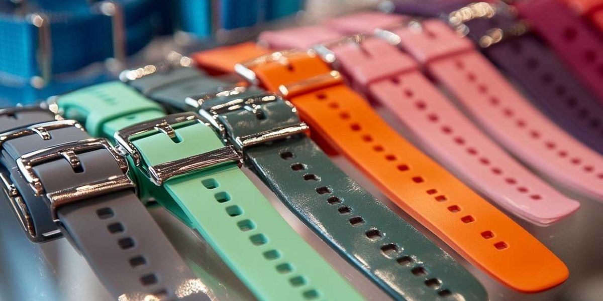 bracelets de montre nocifs : bracelet de montre connecté avec mise en évidence des risques chimiques