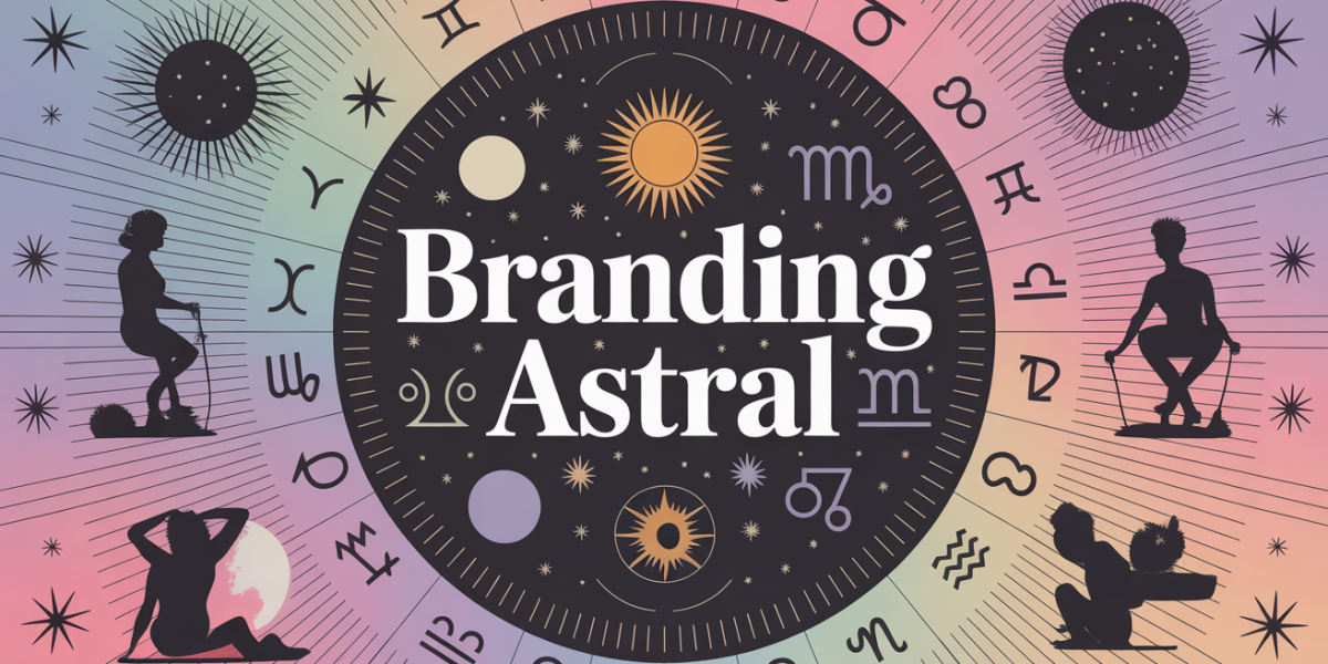 illustration branding astral strategie marque scene cosmique