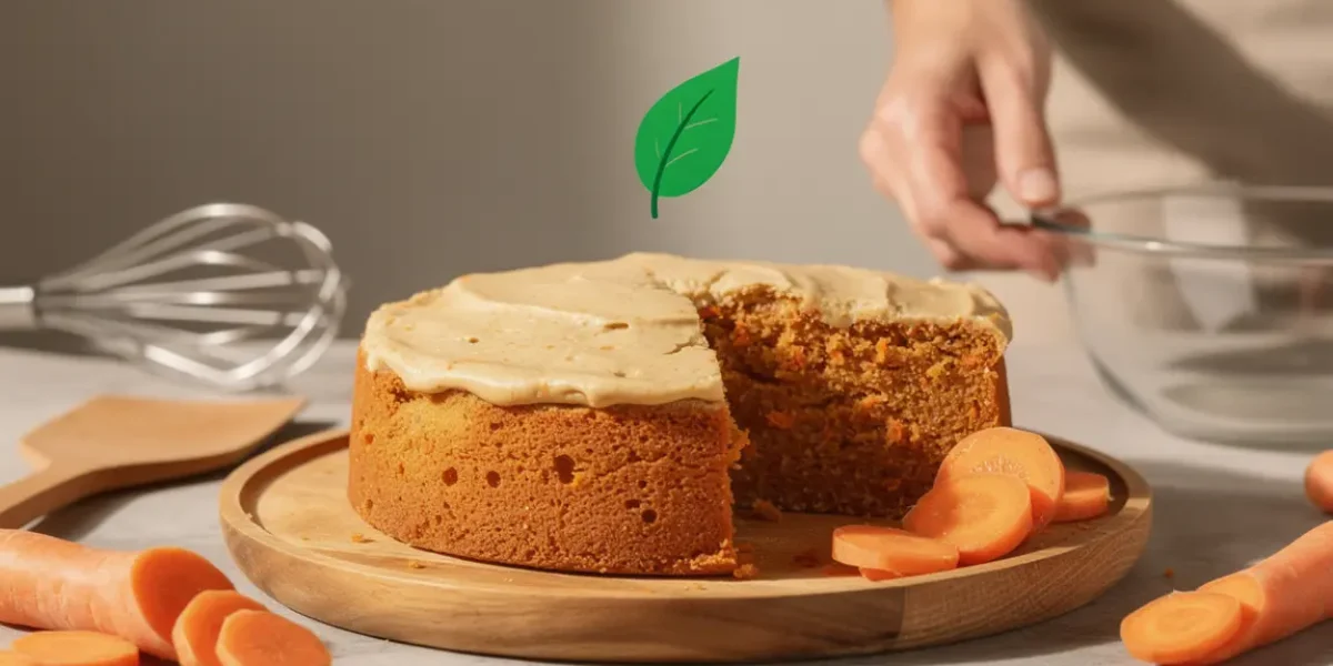 carrot cake minceur sain sur assiette