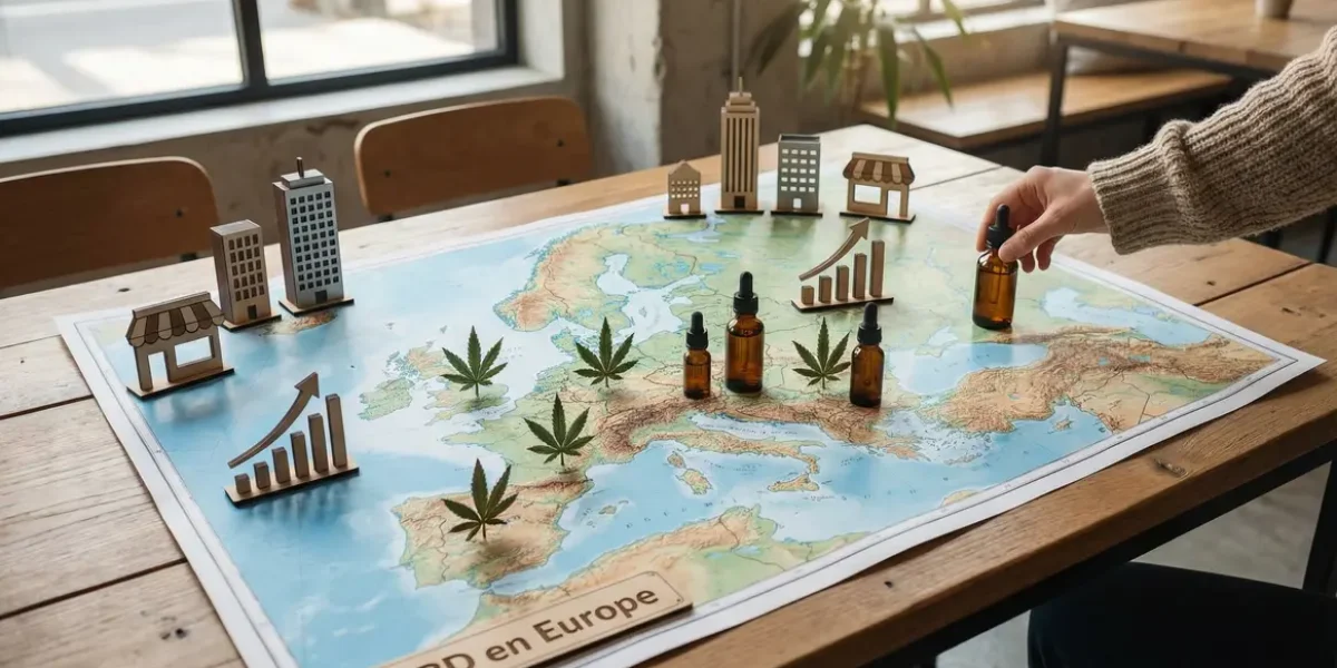 Carte Europe CBD marche croissance regulation