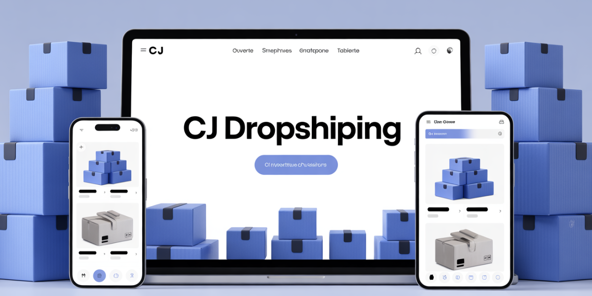 vue boutique en ligne cj dropshipping sur plusieurs appareils