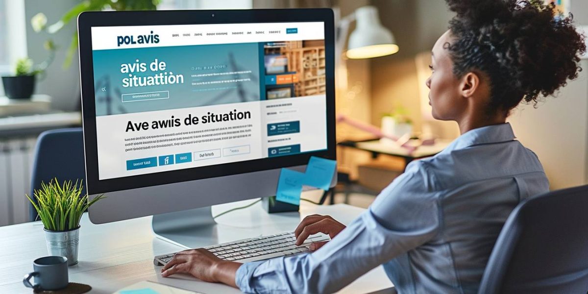 avis de situation Pôle emploi : utilisateur accédant à son espace Pôle emploi en ligne