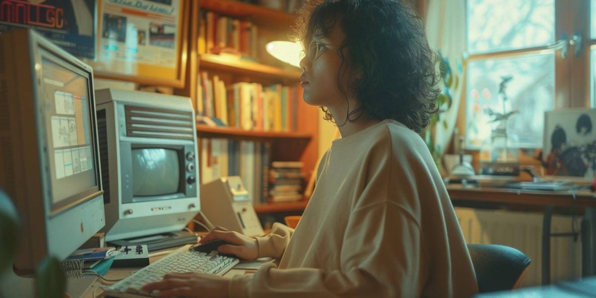 Skyblog : ordinateur affichant un ancien blog personnel