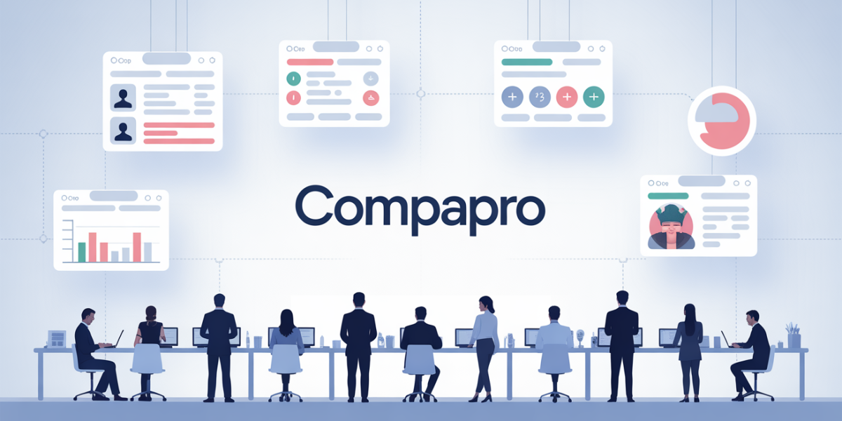 Visuel plateforme Compapro, entrepreneurs, comparateur professionnel