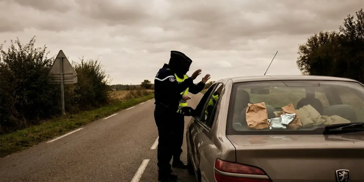 contrôle police cbd france voiture produits