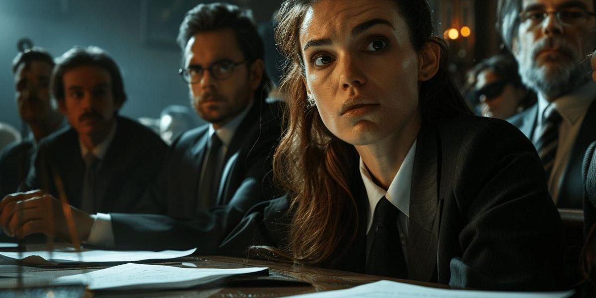Ubisoft : logo d'Ubisoft avec une balance de justice en arrière-plan